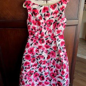 kate spade rosebud fit & flare dress w/tulle; rose-colored glasses, Size 12